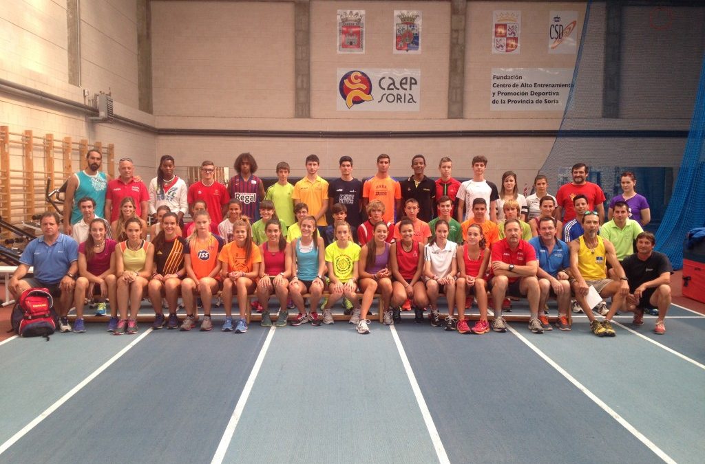 Comienza la concentración de la Real federación Española de atletismo en el Caep Soria